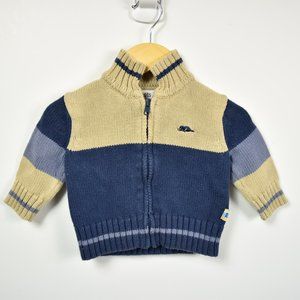 Full zip knit sweater 3-6M Roots
